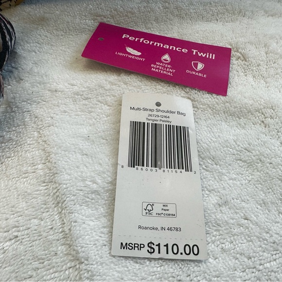 Vera Bradley multi strap shoulder bag - Picture 2 of 6